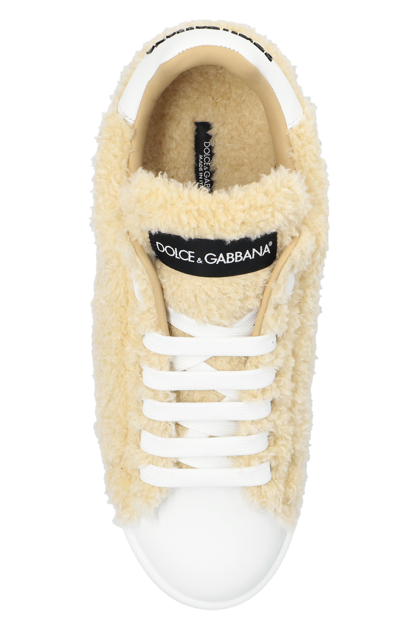 Dolce and discount gabbana fur sneakers